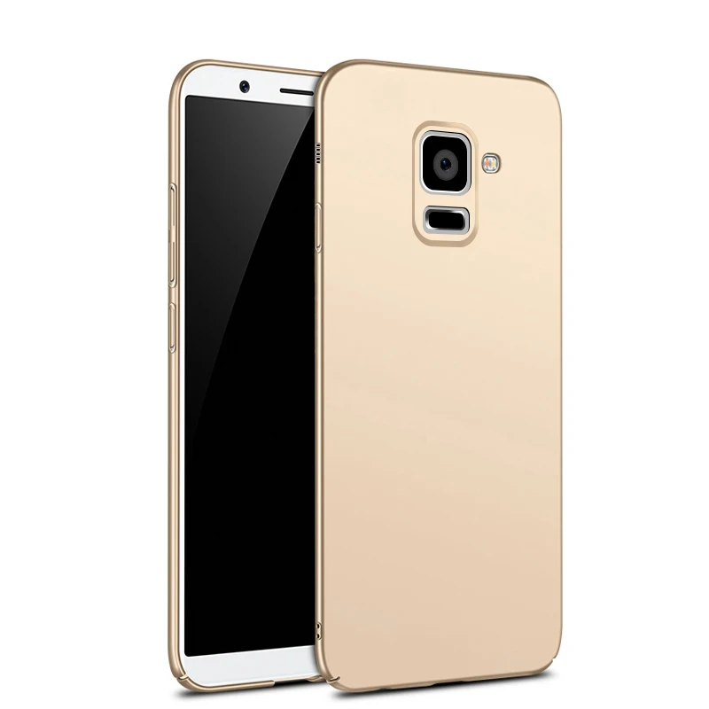 Жесткий чехол для Samsung Galaxy A8 2018 + жесткий матовый противоударный защитный |