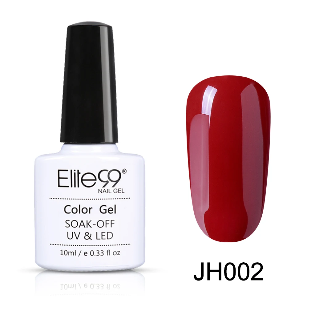 JH002 Elite99 10 мл телесный цвет Гель-лак дизайн ногтей маникюр замочить от полу Perment эмаль УФ-гель для ногтей лак - Цвет: JH002