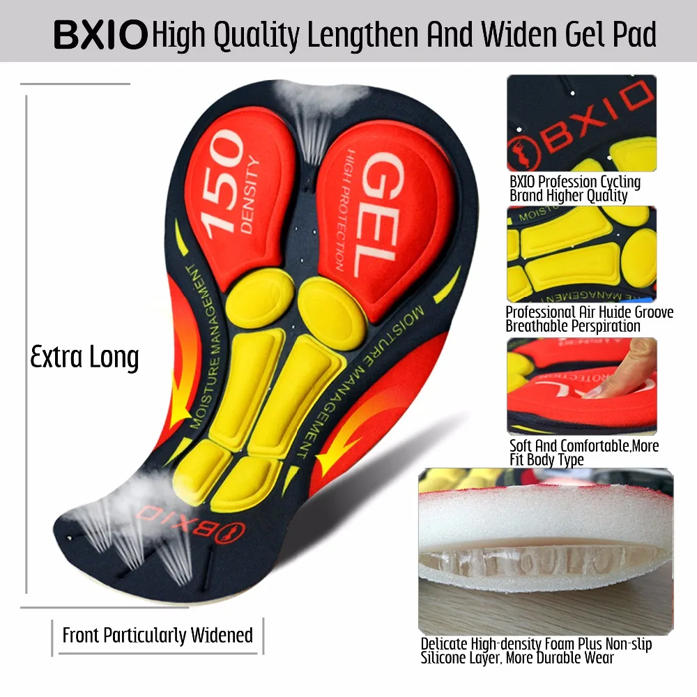 BXIO мужские комплекты для велоспорта абстрактный стиль с шортами поддержка