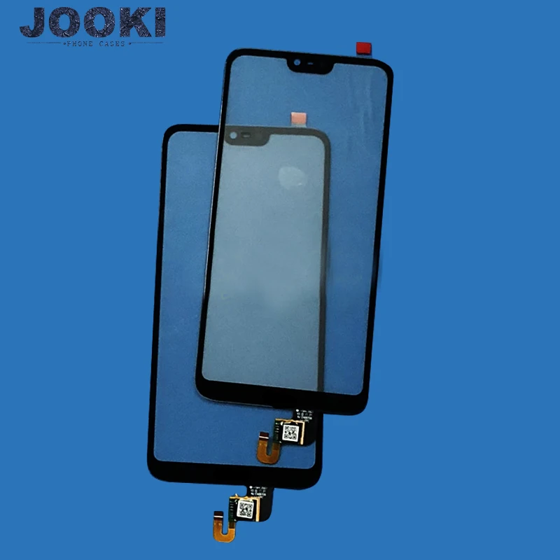 JOOKI Черная передняя Стеклобанки Экран Замена для Nokia X6 2018 сенсорный стекло TA