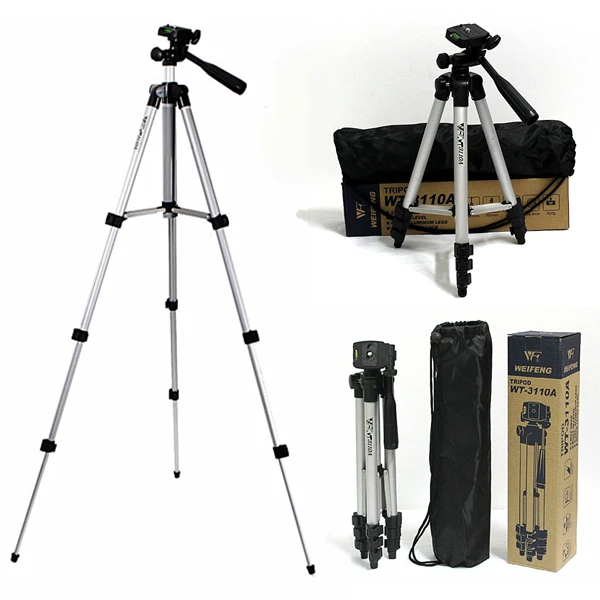 Трипод для камеры WEIFENG WT3110A с 3 ходовой головкой цифровых камер Canon Nikon Pentax DV
