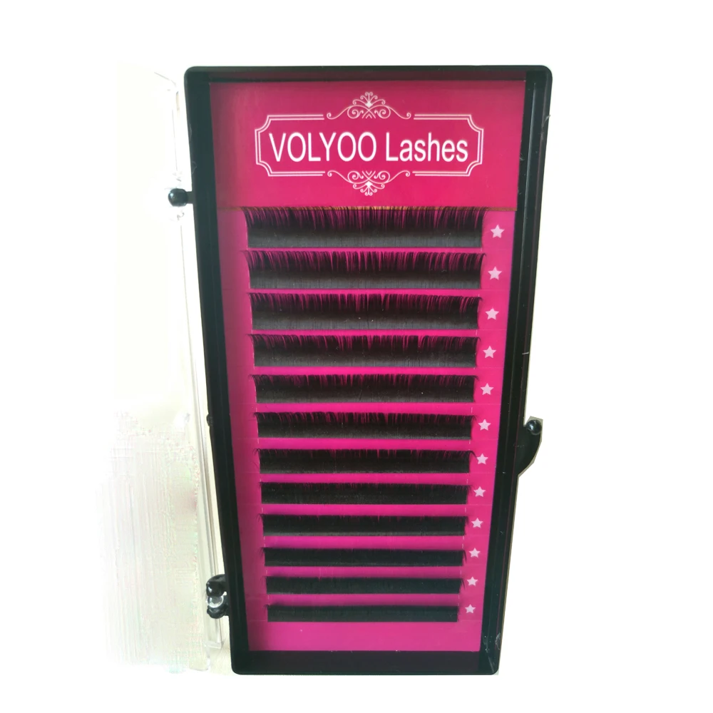 VOLYOO ресницы 0 05 все размеры 10 шт. искусственные Искусственные для наращивания