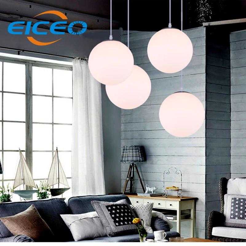 

(EICEO) Clothing Store Aisle LED Chandelier Restaurant Chandelier Lighting Bar Cafe Glass Ball Lamps modern pendant led light