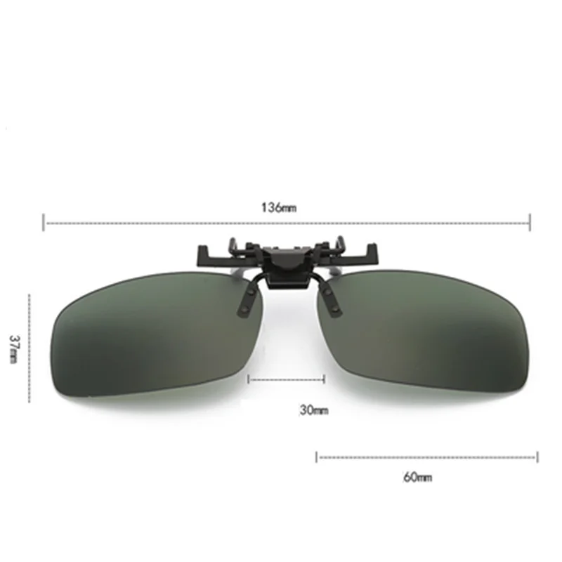 Новые солнцезащитные очки с зажимом для мужчин и женщин вождения зеркало ночного