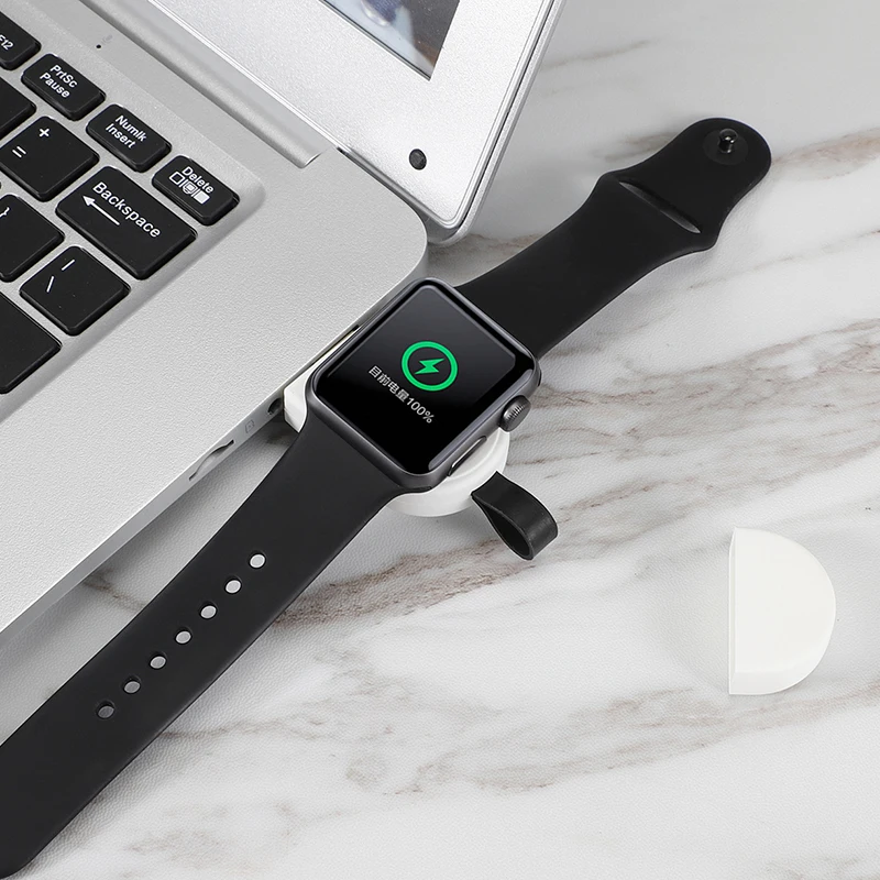 USB Смарт часы портативное наружное мини зарядное устройство Быстрая зарядка зарядное устройство Беспроводная зарядка база для IWatch 1 2 3 4 адаптер док-станции