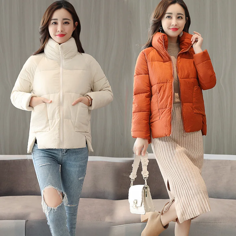 Куртка Хлопковая женская короткая в Корейском стиле зимняя 2020 | Женская одежда