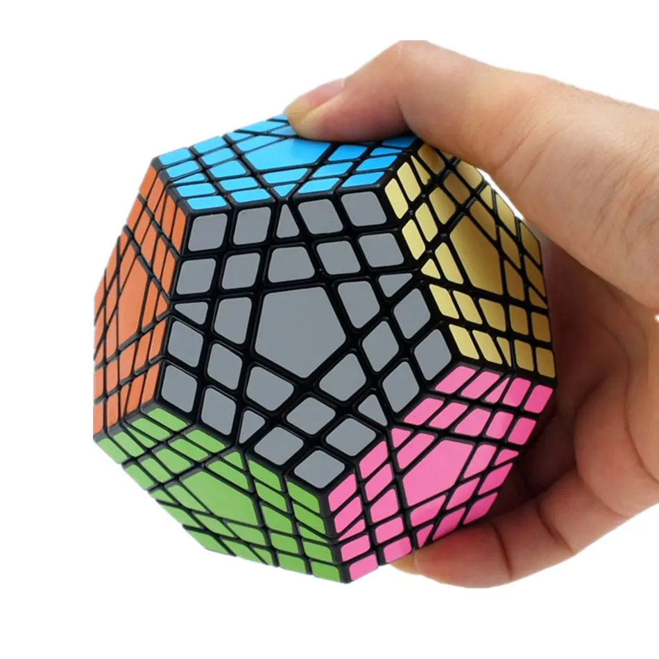 Shengshou Gigaminx кубик рубика 5x5 магический куб-мегаминкс 5 слоев профессиональный Megaminx скорость кубик-головоломка игрушки для детей подарочная игрушка