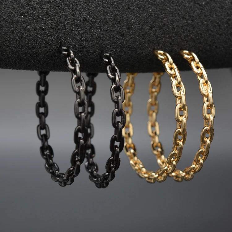 Новые модные высококачественные классические серьги в форме цепи для женщин