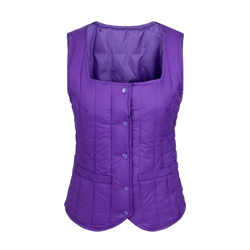 Брендовая верхняя одежда Lusumily зимний женский жилет с тепловым наполнителем на