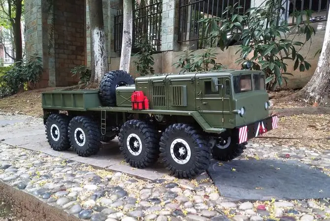 Новый военный MmETAL 8X8 8 колёс 8WD грузовик масштаб 1/12 RC рамка и корпус комплект