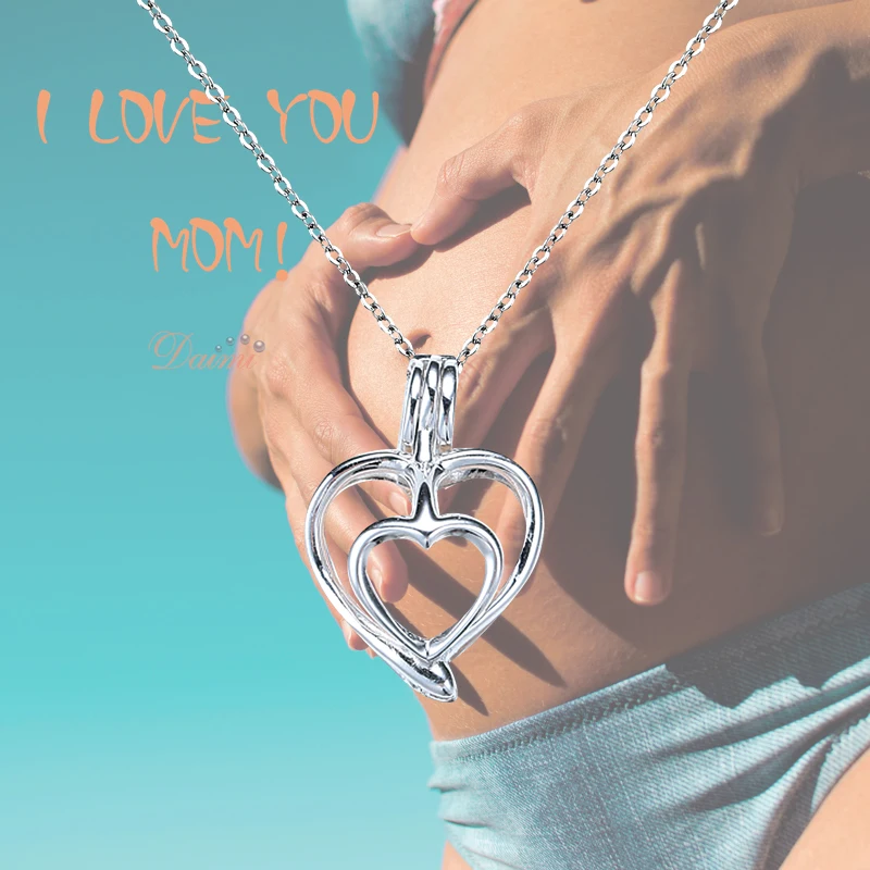 DAIMI сделай сам ювелирное изделие 925 серебряная клетка жемчужная День матери