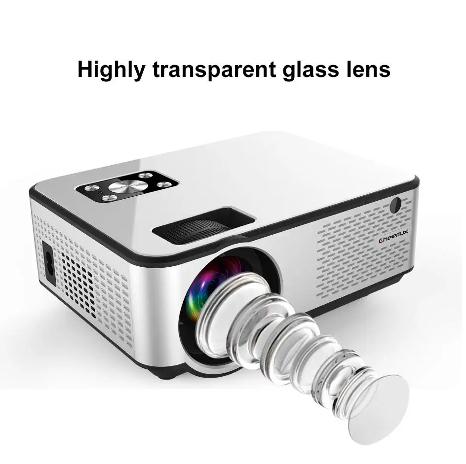 LumiParty FULL HD 720P Портативный светодиодный Портативный HD мультимедийный проектор для домашнего Кино, опционально