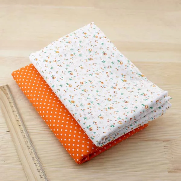 Желтая недорогая ткань для рукоделия хлопчатобумажная кукла шитья одежды сумка