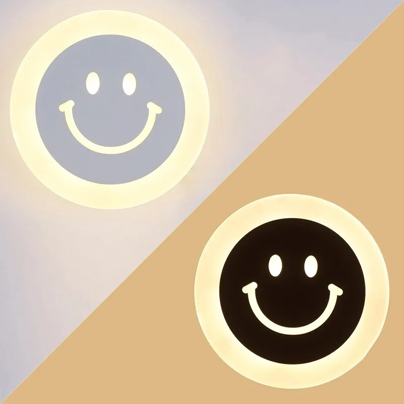 Современные Акриловые Настенные светильники дети светодиодный настенный