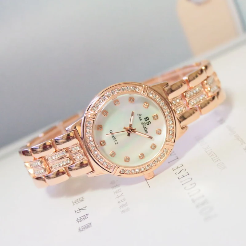 Waterproof Luxury Rose Gold Watch Women Quartz Watch Ladies Female Women's Bracelet Watches Girl Crystal Clock Relogio Feminino images - 6