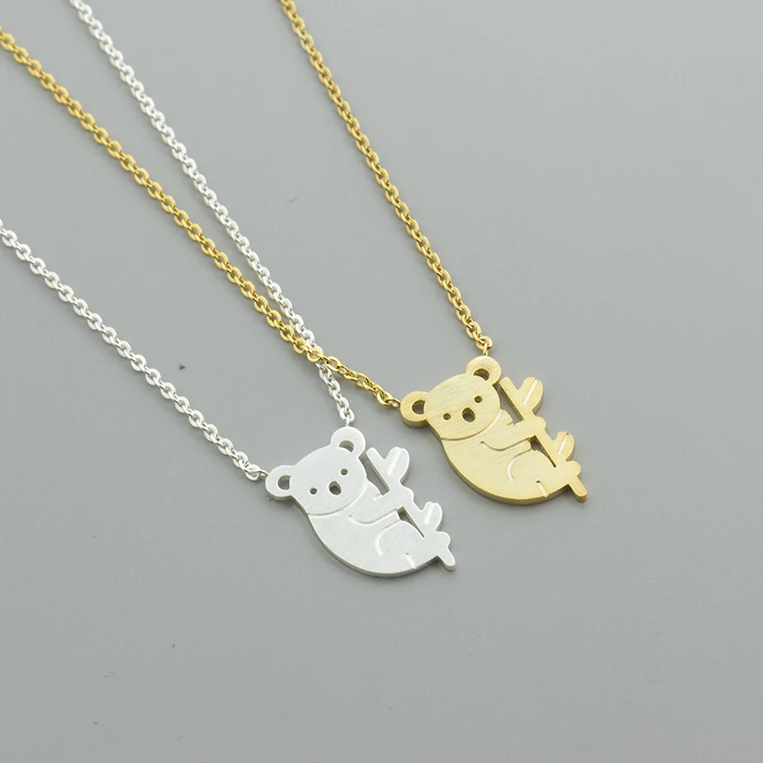 Aussie животного коала Шарм Цепочки и ожерелья Медвежонок Kolye ювелирные изделия