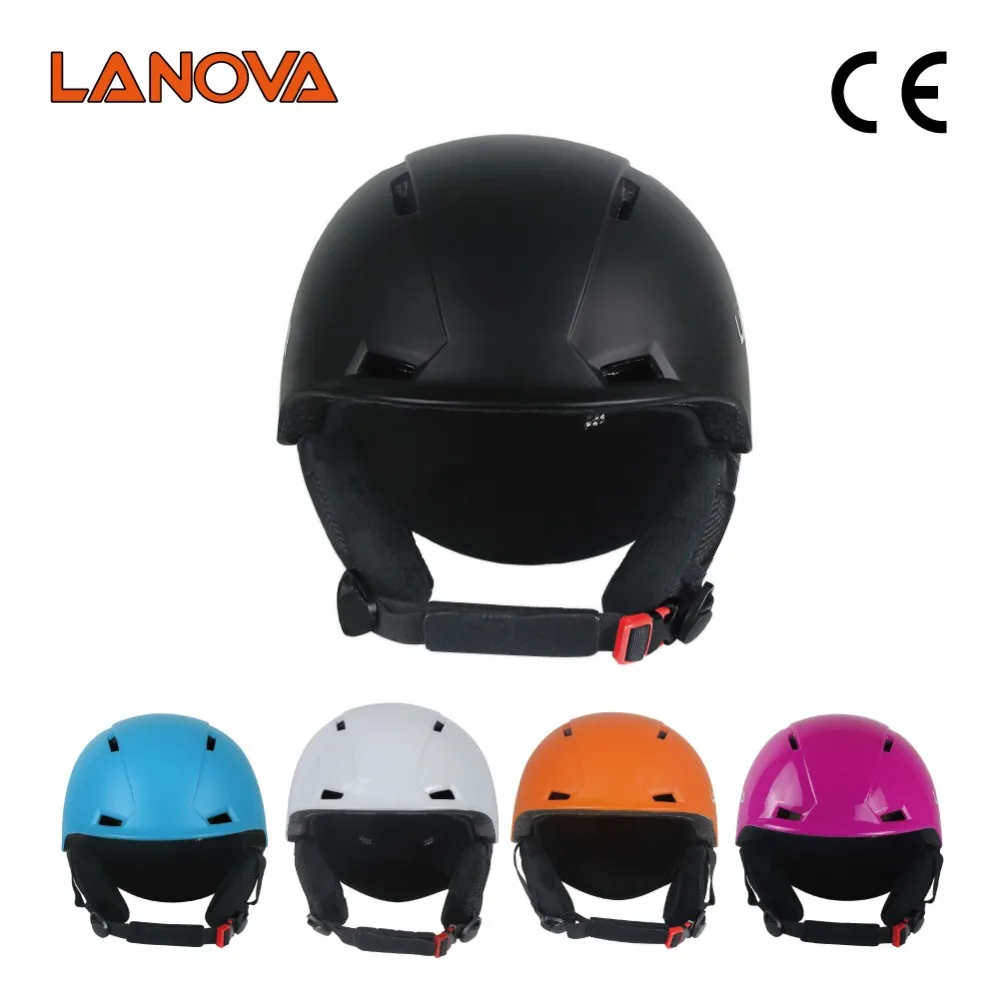Lanova 3 размера черный лыжный шлем детский мужской женский для сноуборда