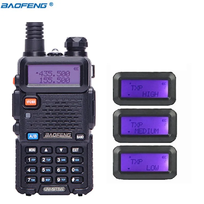 only radio BaoFeng UV-5R 8 Вт мощная рация 8 Вт 10 км дальность двухстороннее CB радио uv 5r ручной uv5r - Цвет: only radio
