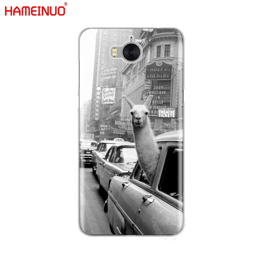 HAMEINUO милый Рождественский чехол для сотового телефона с альпаками huawei honor 3C 4X 4C 5C