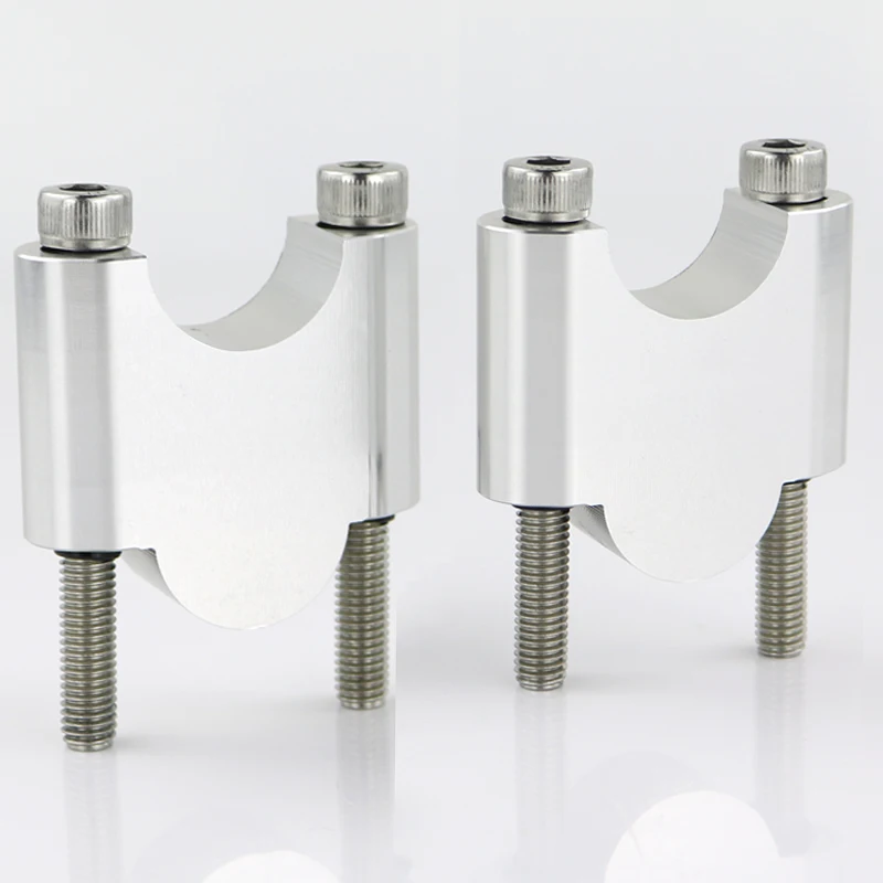 Silver Riser 40mm 22 мм 7/" стоянок CNC Заготовка для Honda CB500F CB650F CB600F Hornet 599 CB900F Hornet 900 CB250F Hornet250 CB300F CB400 - Цвет: Silver Riser 40mm