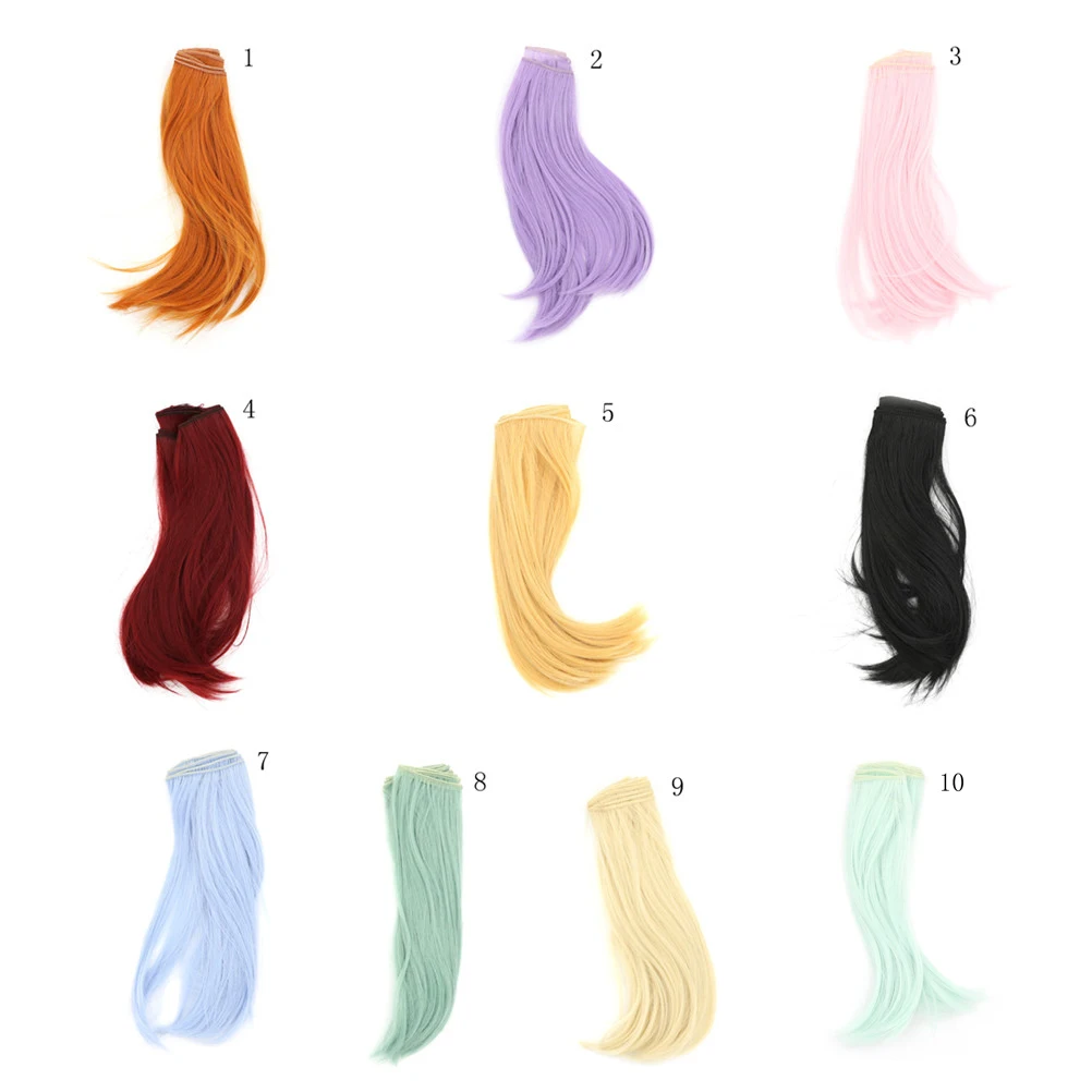25CM*100CM Doll High Temperature Wigs DIY Wig Hair Bang Fringe For 1/3 1/4 1/6 BJD SD Dolls Accessories Wholesale | Игрушки и хобби