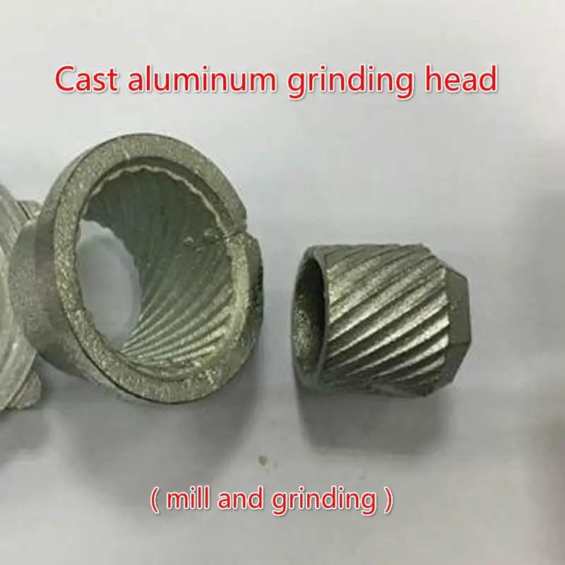 Cast aluminum grind 4 размера, 4 в 1, многофункциональная мясорубка, ручная домашняя дробилка для колбасы, шприц, наполнитель, экструдер, мясорубка, клизма, бесплатный подарок, 3 трубки - Цвет: Cast aluminum grind