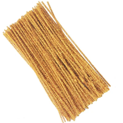Light Gold Цвет& Форма 100 шт./компл. развивающие игрушки палочки для рукоделия Детские Развивающие детские трубы стеблей, детские игрушки, креативные веселые игры игрушка "сделай сам" - Цвет: Light Gold