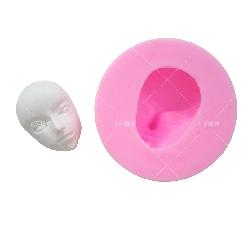 Смола силиконовые формы DIY для мальчиков и девочек голова 3D ребенка уход за кожей