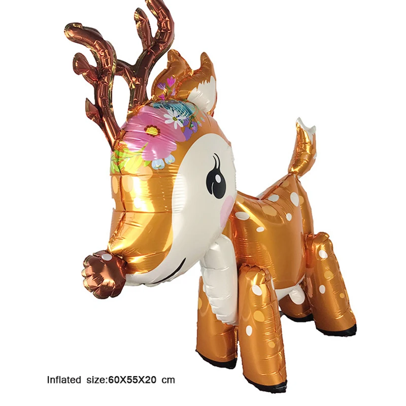 Elf Moose Deer Animal Foil Helium Balloon Merry Christmas New Year Xmas Decorations Birthday party decorations kids
