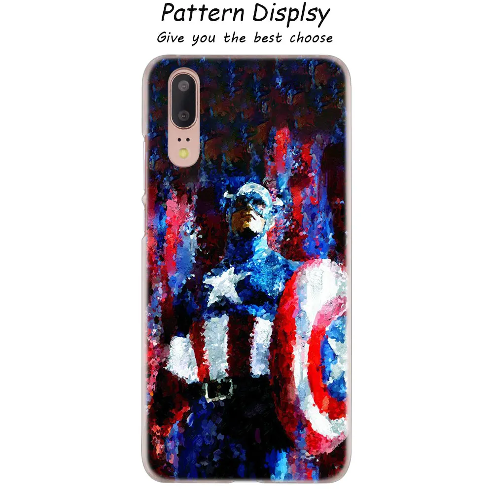 011 Модный жесткий чехол Marvel Hero Капитан Америка для huawei P30 P20 P10 P9 P8 Lite P30 P20 Pro Mini P Smart - Цвет: 011