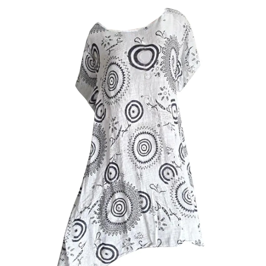 Женское летнее повседневное свободное мини-летнее платье для вечеринок с