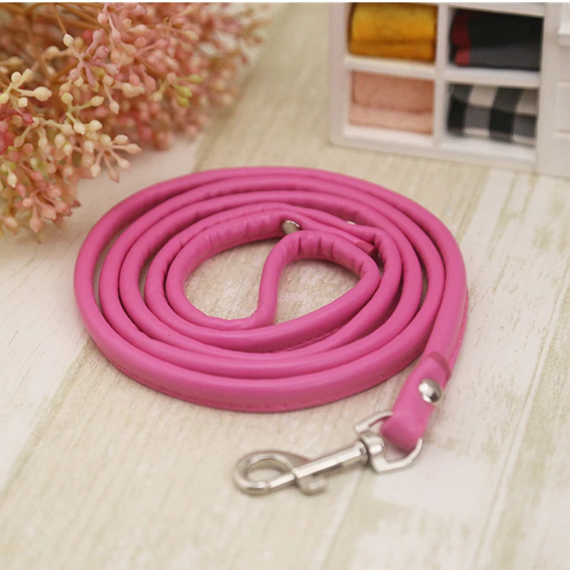 Pet Dog PU Leash Harness Puppy Useful Pets Accessories Mascotas Cachorro Red Blue Black Yellow Pink DCL008 | Дом и сад