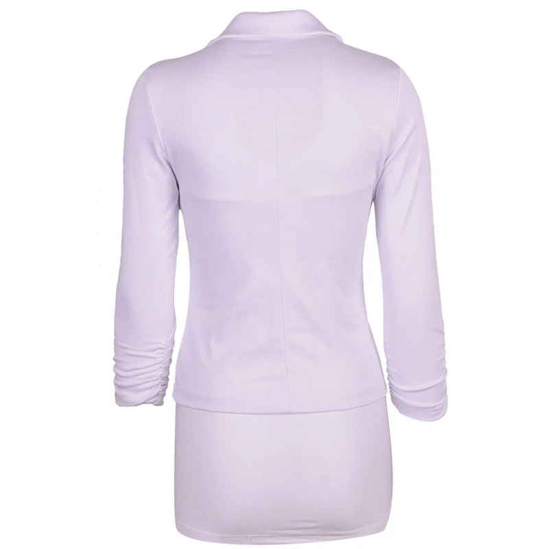 Spring Women Slim Fit Blazer Jackets Office Work Solid Color Suit Female Long Sleeve Coats Ladies Suits | Женская одежда