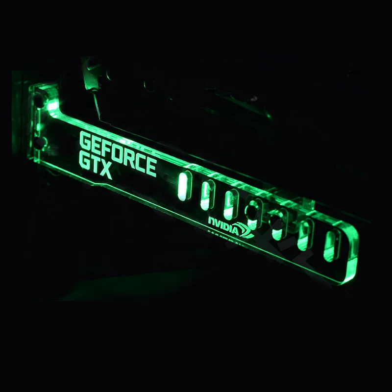 Белый GeForce GTX LED Световой Компьютер Офис Главная Коробка ЕГО Видеокарты