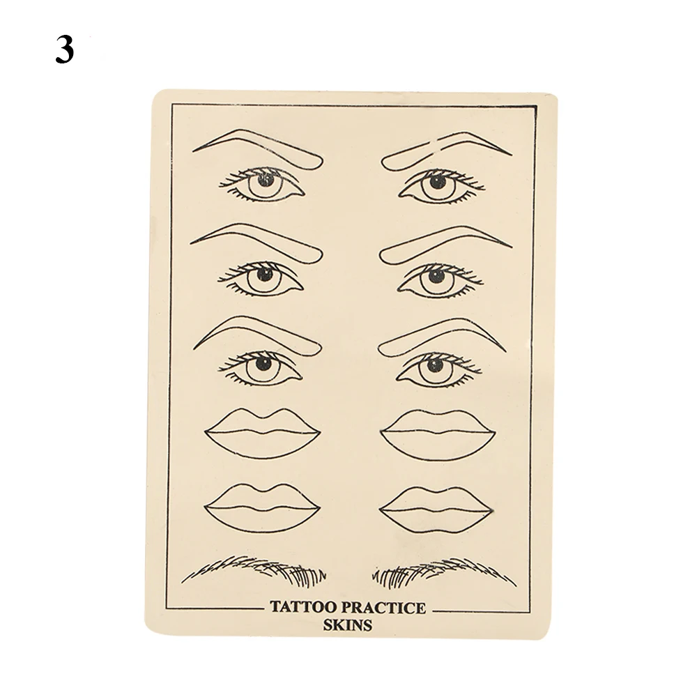 5 шт./лот Microblading Татуировка практика кожи Перманентный бровей губ поезд практика бумага для обучения аксессуары для начинающих художников