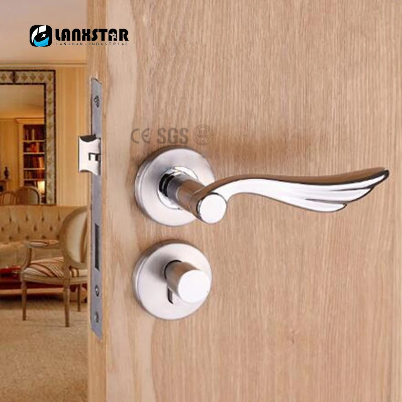 Современный дизайн бесшумный раздельный инженерный замок дверная ручка