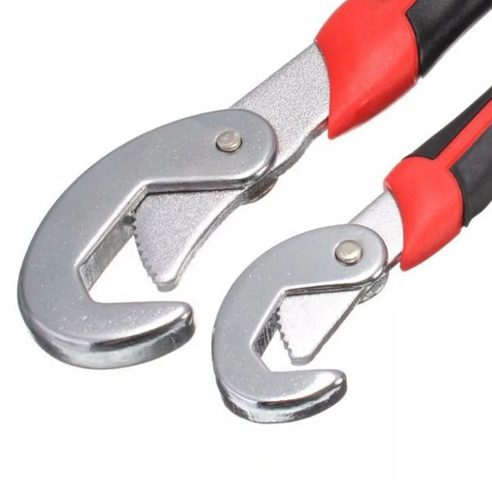 

2pcs Multi-Function Universal Wrench Adjustable Grip Wrench Set 9-32mm Ratchet Wrench Spanner Household Hand Tools
