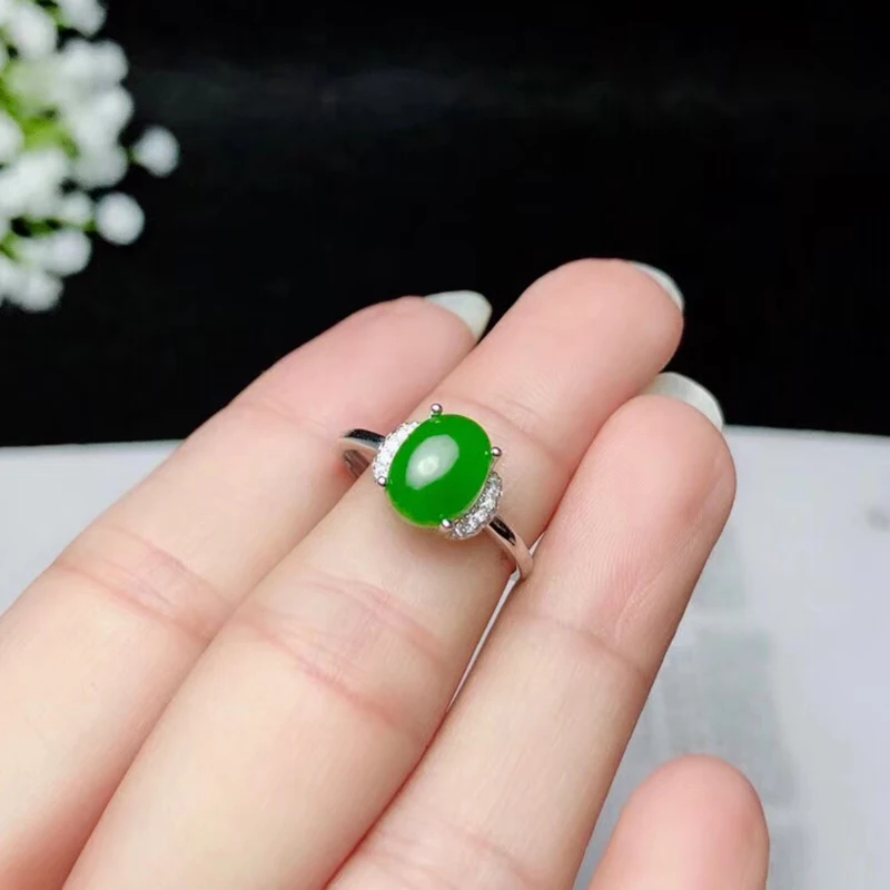 Ювелирные изделия colife Классический китайский стиль халцедон кольцо 2 CT