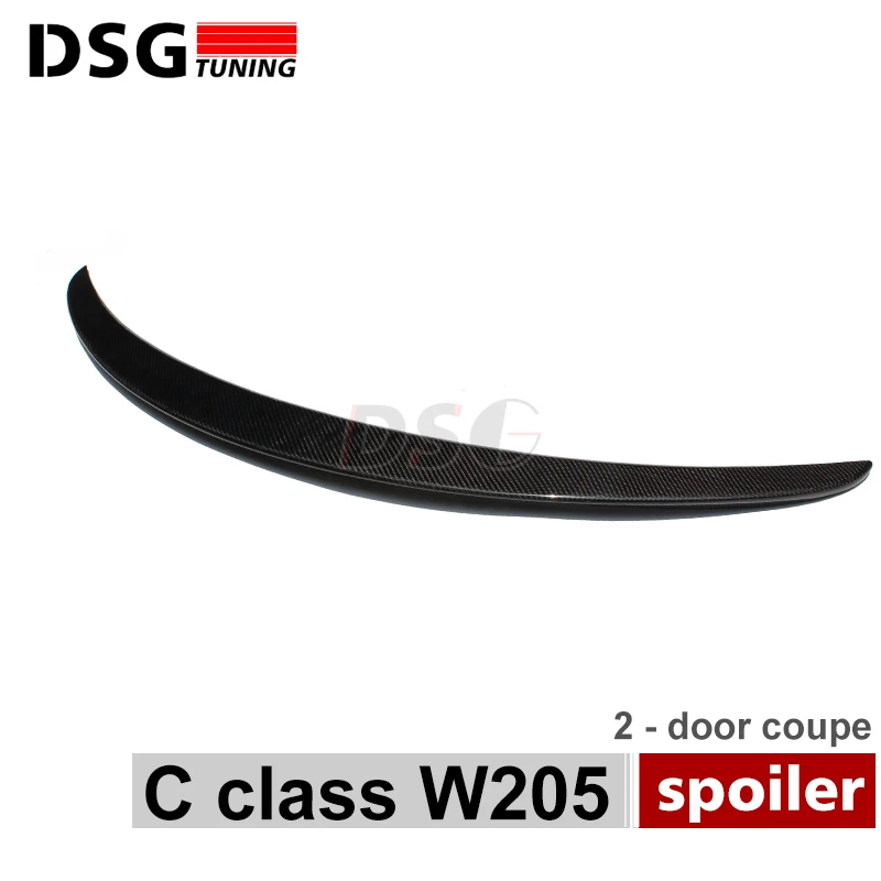 A205 C205 углерода Волокно задний багажник спойлер загрузки для Mercedes C Class w205 2 Дверные