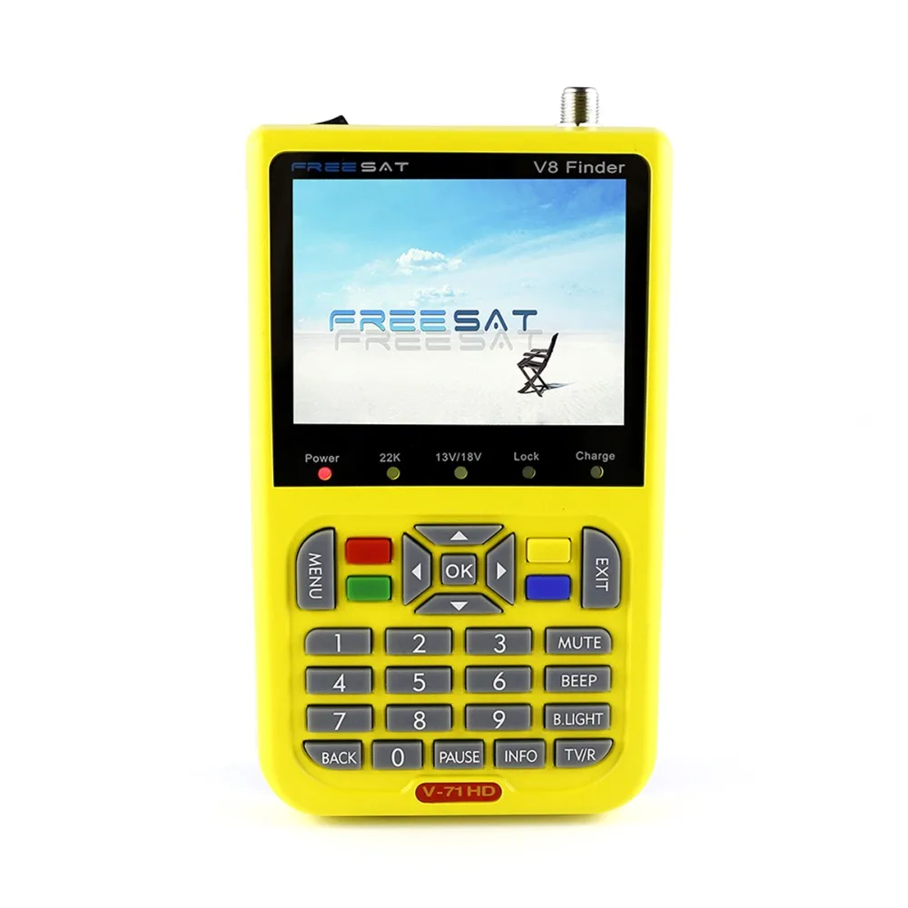 Бесплатный спутниковый V 71HD Finder sat V8 DVB S2 высокой четкости MPEG 4 счетчик Satfinder Full 1080P