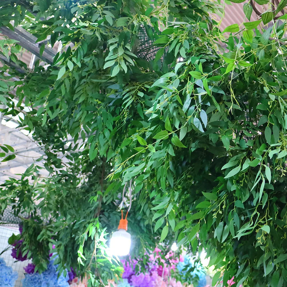 1 7 метров моделирование плетеная ива бамбуковые листья на Рождество домашнее