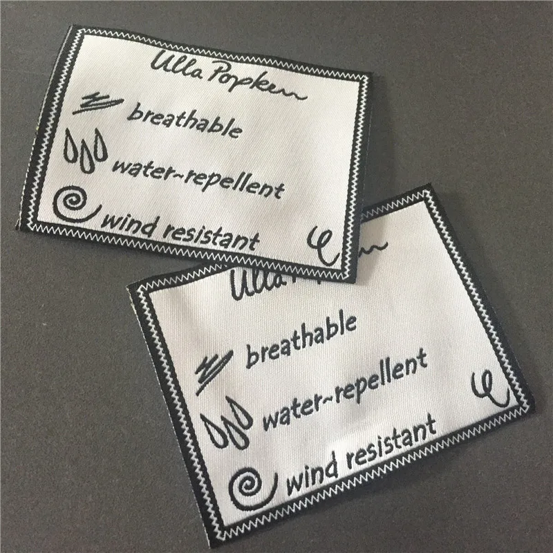 

Custom High Density 6*8cm thick fabric Woven Label Clothing Label