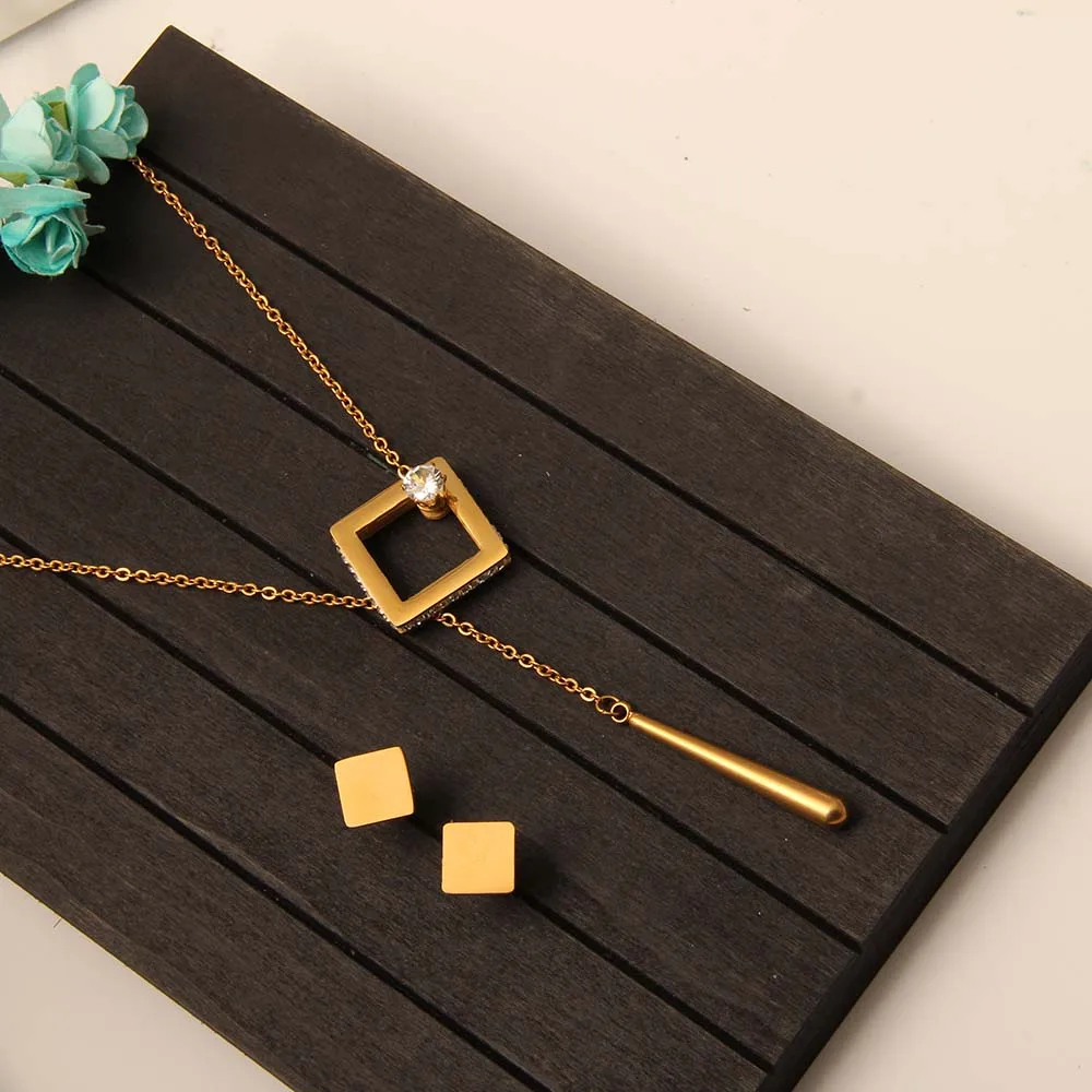 Ювелирные наборы OUFEI из нержавеющей стали для женщин модные свадебные аксессуары