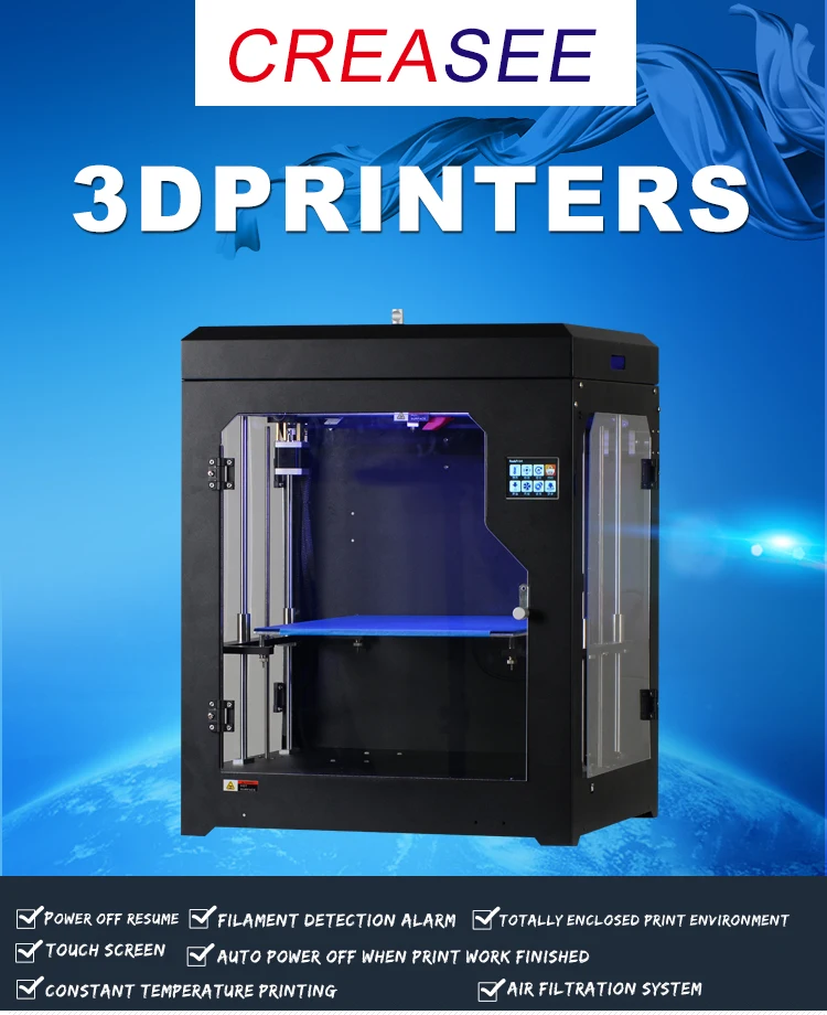 Creasee 3d принтер CS334 Высокоточный 3d принтер DIY Набор самостоятельной сборки с обновлением, печать, 3d принтер