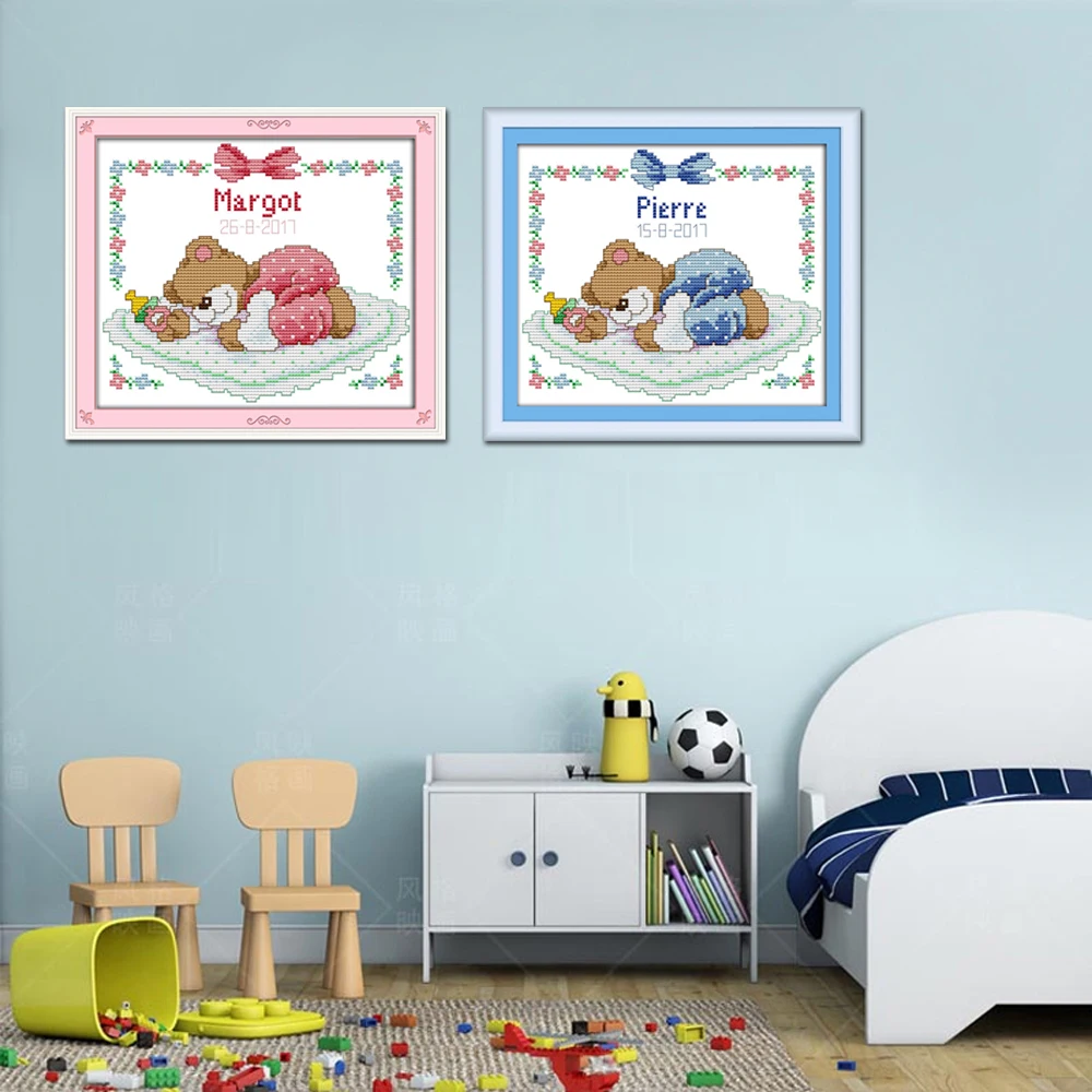 Набор для вышивки крестиком Joy Sunday Baby Bear C727 C728 14CT 11CT|cross stitch kits|embroidery cross stitchcounted kits |