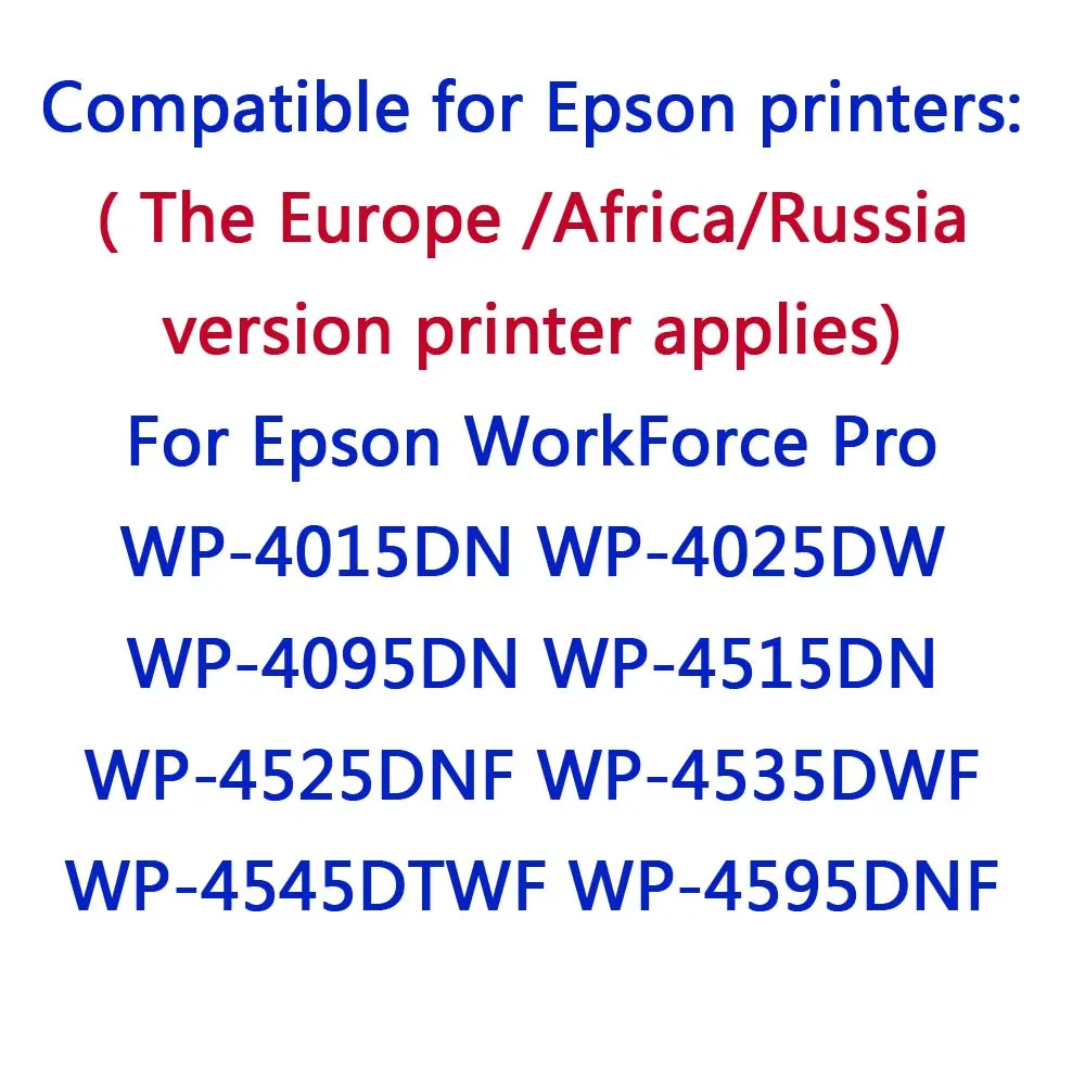 4 упаковки совместимые с Epson main Pro WP 4000 4015DN 4095DN 4500 4515DN 4525DNF 4595DNF T7011 T7012 T7013 T7014|epson