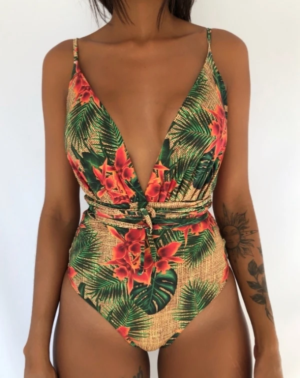 New Sexy One Piece Swimsuit Women Swimwear Push Up Monokini Bandage Bodysuit Female Beachwear Summer Bathing Suits