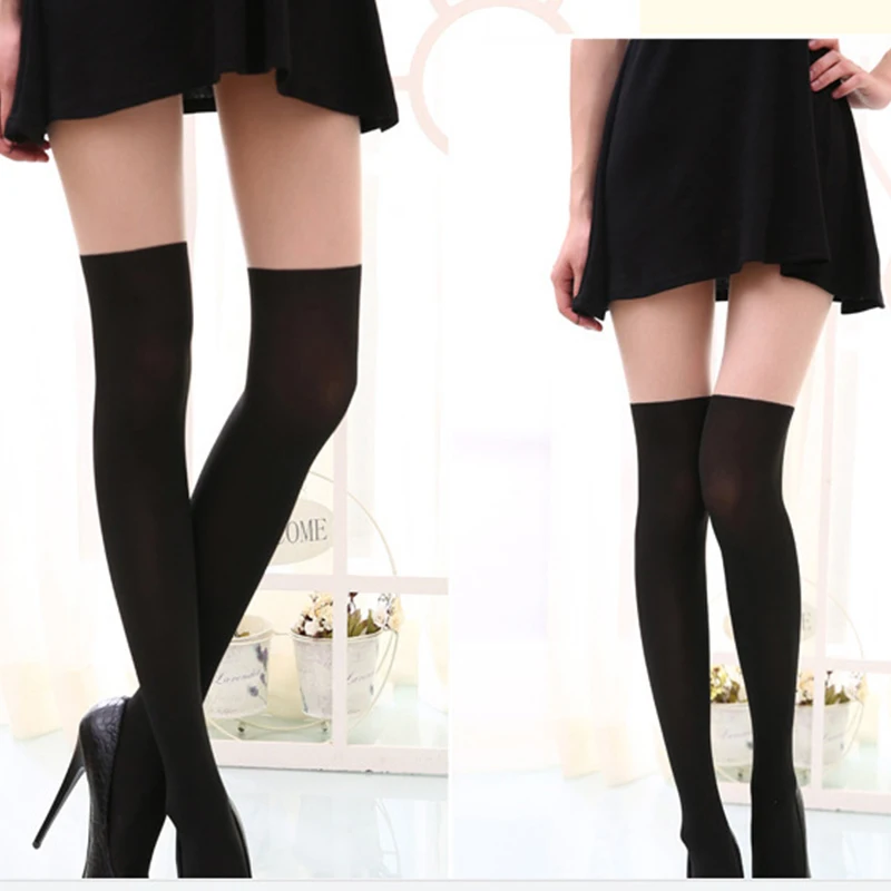 Колготки Collant Femme японские колготки женские накладные выше колена высокие на коже