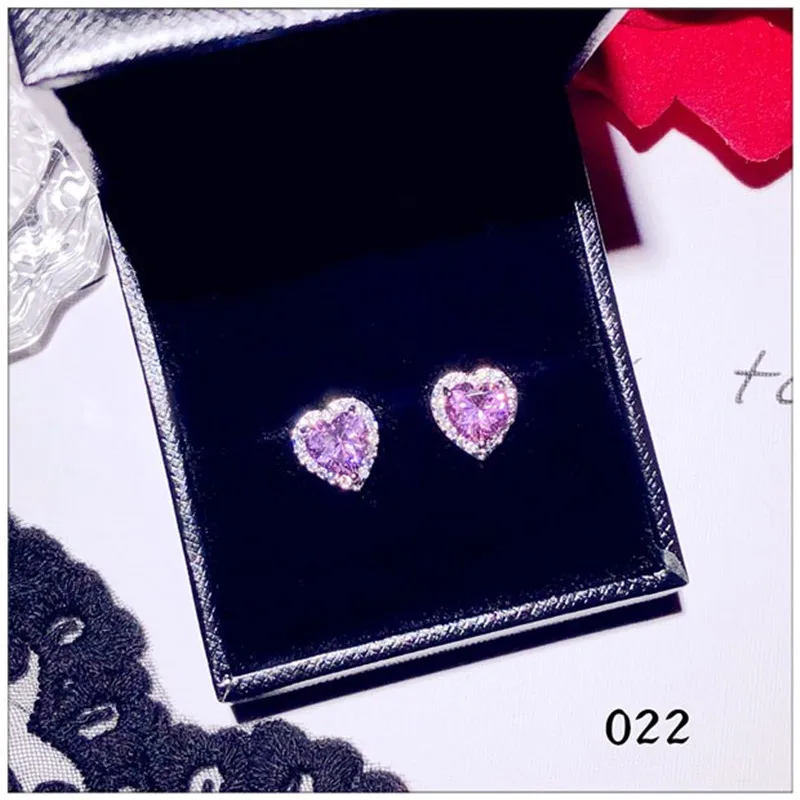 Серьги-капли из стерлингового серебра S925 пробы для женщин с розовым кубическим цирконием, длинные милые Винтажные серьги-капли для невесты на свадьбу, хорошее ювелирное изделие