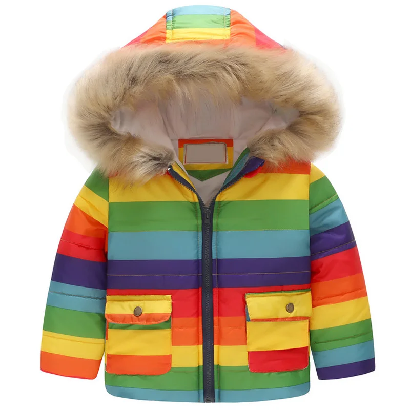 New Fashion Winter Fleece Jackets For Boy Trench Children's Clothing 2-7Y Hooded Warm Outerwear Windbreaker Baby Kids Coats | Детская